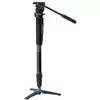 חצובת וידאו תעשייתי בנרו Benro A38TDS2 Aluminum Monopod with 3-Leg Locking Base and S2 Video Head
