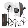 Godox Qs400ii Quick Series  Studio Triple Flash Kit Canon