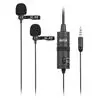 מיקרופון לוידאו Boya M1dm Dual Neck Microphone