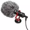מיקרופון לוידאו Boya MM1+ Super cardioid shotgun microphoner
