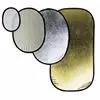 SILVER/WHITE 120CM OVAL REFLEC