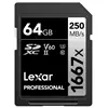 LEXAR SD64 250mbs V60 X1667